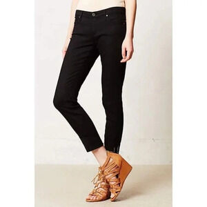 AG Adriano Goldschmied The Stevie Cuff Ankle  Straight Petite Dark Wash Jeans